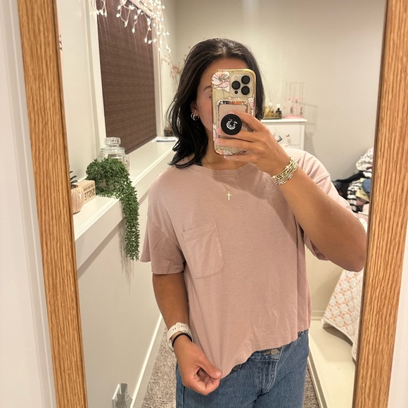 Old Navy Tops - old navy tan crop tee